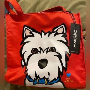 marc tetro westie tote bag